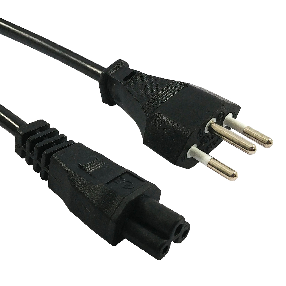 [CB1021] IEC60320-C5-CH-Black-Straight