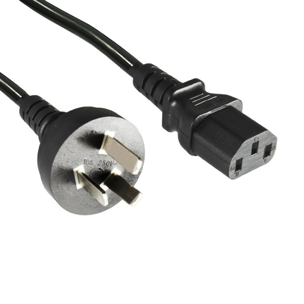 [CB1027] IEC60320-C13-CN-Black-Straight